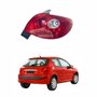 Lanterna Peugeot 207 Hatch 2008 Até 2016 Bicolor Cristal Grade da Ré Vermelha Lado Direito Passageiro