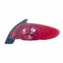 Lanterna Peugeot 207 Hatch 2009 Até 2015 Bicolor Cristal Grade da Ré Vermelha Lado Esquerdo Motorista