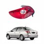 Lanterna Peugeot 207 Sedan 2009 Até 2015 Bicolor Cristal Grade da Ré Vermelha Lado Esquerdo Motorista