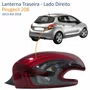 Lanterna Peugeot 208 2013 Até 2018 Fumê Lado Direito Passageiro