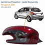 Lanterna Peugeot 208 2013 Até 2018 Fumê Lado Esquerdo Motorista