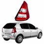 Lanterna Traseira Renault Sandero 2012 2013 2014 Bicolor Com Friso Cromado Lado Direito Passageiro