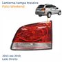 Lanterna Tampa Traseira Fiat Palio Weekend 2013 Até 2019 Lado Direito Passageiro