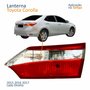 Lanterna Traseira Toyota Corolla 2015 2016 2017 Tampa Bicolor Sem Led Lado Direito Passageiro