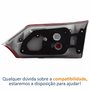 Lanterna Traseira Toyota Corolla 2015 2016 2017 Tampa Bicolor Sem Led Lado Esquerdo Motorista