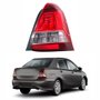 Lanterna Toyota Etios Sedan 2017 Até 2020 Bicolor Carcaça Preta Lado Direito Passageiro