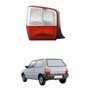 Lanterna Traseira Fiat Uno 2004 Até 2011 Bicolor Cristal Lado Esquerdo Motorista