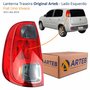 Lanterna Traseira Fiat Uno Vivace 2011 Até 2014 Original Arteb Fumê Lado Esquerdo Motorista