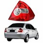 Lanterna Traseira Ford Fiesta Sedan 2003 Até 2010 Bicolor Cristal Lado Direito Passageiro