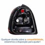 Lanterna Traseira Gm Corsa Hatch 2000 Até 2002 Bicolor Fumê Lado Esquerdo Motorista