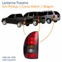 Lanterna Traseira Gm Corsa Hatch Wagon 4 Portas Pickup 1996 Até 1999 Fumê Lado Esquerdo Motorista