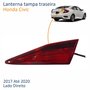 Lanterna Traseira Honda Civic 2017 Até 2020 Tampa Lado Direito Passageiro