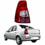 Lanterna Traseira Renault Logan 2011 Até 2014 Bicolor Cristal Lado Esquerdo Motorista