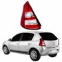 Lanterna Traseira Renault Sandero 2012 2013 2014 Bicolor Com Friso Cromado Lado Esquerdo Motorista