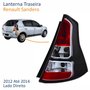 Lanterna Traseira Renault Sandero 2012 Até 2014 Fumê Lado Direito Passageiro