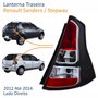 Lanterna Traseira Renault Sandero Stepway 2012 Até 2014 Fumê Lado Direito Passageiro