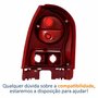 Lanterna Traseira Vw Gol G4 2005 Até 2012 Carcaça Vermelha Bicolor Fumê Lado Direito Passageiro