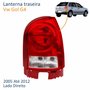 Lanterna Traseira Vw Gol G4 2005 Até 2012 Carcaça Vermelha Lado Direito Passageiro