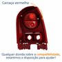 Lanterna Traseira Vw Gol G4 2005 Até 2012 Carcaça Vermelha Lado Esquerdo Motorista