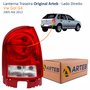 Lanterna Traseira Vw Gol G4 2005 Até 2012 Original Arteb Carcaça Vermelha Lado Direito Passageiro