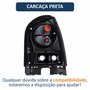 Lanterna Traseira Vw Gol G4 2006 Até 2014 Carcaça Preta Bicolor Fumê Lado Esquerdo Motorista