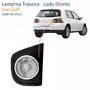 Lanterna Traseira Vw Golf 2008 Até 2013 Tampa Fumê/Cristal Lado Direito Passageiro
