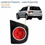 Lanterna Traseira Vw Golf 2008 Até 2013 Tampa Fumê/Vermelha Lado Esquerdo Motorista