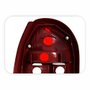 Lanterna VW Gol G3 1999 Até 2005 Carcaça Vermelha Re Fumê Lado Direito Passageiro