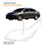 Lente Farol Citroen C4 Pallas 2006 Até 2012 Lado Esquerdo Motorista