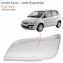 Lente Farol Fiat Idea 2005 Até 2009 Lado Esquerdo Motorista