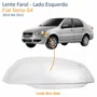 Lente Farol Fiat Siena G4 2010 Até 2012 Lado Esquerdo Motorista