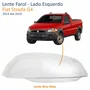 Lente Farol Fiat Strada G4 2014 Até 2019 Lado Esquerdo Motorista