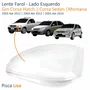 Lente Farol Gm Corsa 2003 Até 2012 Montana 2003 Até 2010 Pisca Liso Lado Esquerdo Motorista