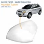 Lente Farol Hyundai Tucson 2005 Até 2015 Lado Esquerdo Motorista