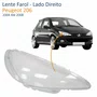 Lente Farol Peugeot 206 2004 Até 2008 Simples Liso Lado Direito Passageiro