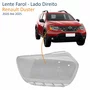 Lente Farol Renault Duster 2020 Até 2025 Lado Direito Passageiro