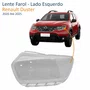 Lente Farol Renault Duster 2020 Até 2025 Lado Esquerdo Motorista