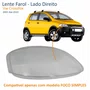 Lente Farol Vw Crossfox 2005 Até 2010 Simples Lado Direito Passageiro