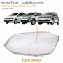 Lente Farol Vw Fox Spacefox Crossfox 2011 Até 2014 Duplo Lado Esquerdo Motorista