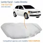 Lente Farol Vw Gol G6 2013 Até 2016 Simples Lado Direito Passageiro