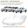 Lente Farol Vw Gol Voyage G6 2013 Até 2016 Saveiro G6 2014 Até 2016 Duplo Lado Esquerdo Motorista