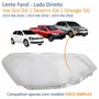Lente Farol Vw Gol Voyage G6 2013 Até 2016 Saveiro G6 2014 Até 2016 Simples Lado Direito Passageiro