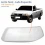 Lente Farol VW Saveiro G3 1999 Até 2005 Lado Esquerdo Motorista