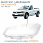 Lente Farol Vw Saveiro G6 2014 Até 2016 Duplo Lado Esquerdo Motorista