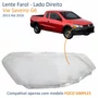 Lente Farol Vw Saveiro G6 2014 Até 2016 Simples Lado Direito Passageiro