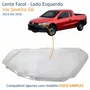 Lente Farol Vw Saveiro G6 2014 Até 2016 Simples Lado Esquerdo Motorista