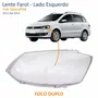 Lente Farol Vw Spacefox 2011 Até 2014 Duplo Lado Esquerdo Motorista