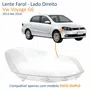 Lente Farol Vw Voyage G6 2013 Até 2016 Duplo Lado Direito Passageiro