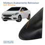 Moldura Acabamento Retrovisor Gm Prisma 2020 2021 2022 2023 2024 Texturizado Lado Esquerdo Motorista