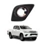 Moldura Farol Auxiliar Toyota Hilux Srv 2016 Até 2019 Cromado Com Furo Lado Direito Passageiro